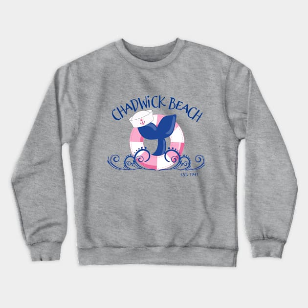 Chadwick Beach Girl Crewneck Sweatshirt by triobyn123